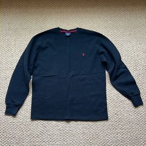 Polo Ralph Lauren, Brand new, Black, large waffle weave top.